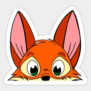 Pop-Up-Fox Landing Strip Sticker